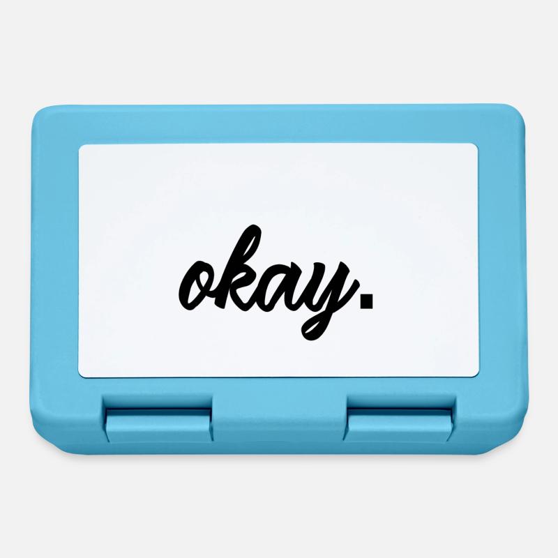 Cooles okay-Design - Brotdose - Saphirblau
