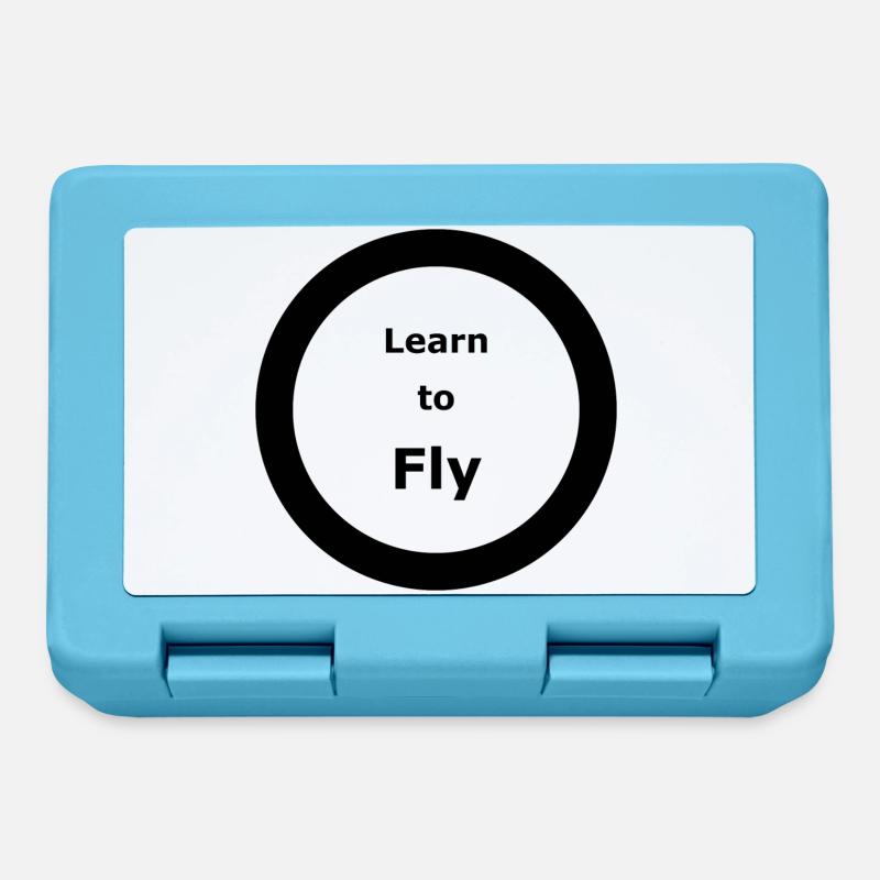 Vorlage 3000x3000 KREIS Learn to Fly 2 - Brotdose - Saphirblau