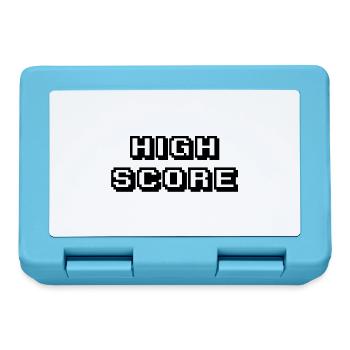 Arcade High Score schwarz - Brotdose - Saphirblau - Vorne