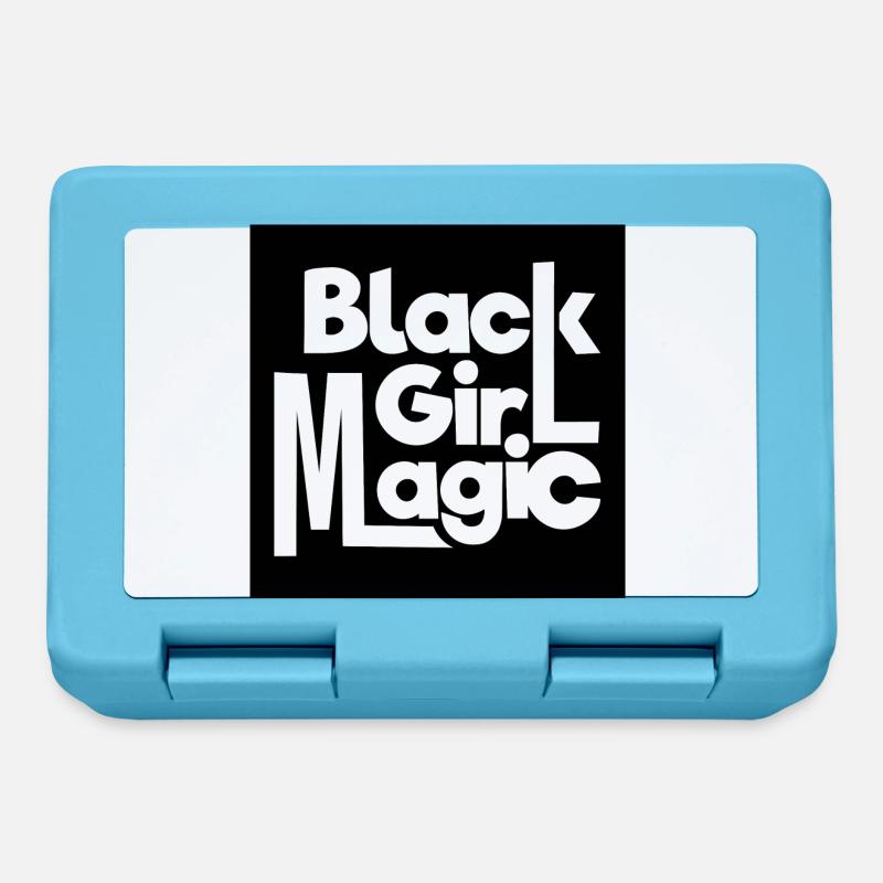 Black Girl Magic 2 Texte blanc - Boîte à goûter - bleu saphir
