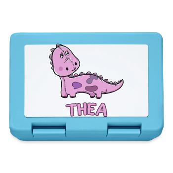 Dinosaur Funny Kid Thea Gift Birthday K - Lunchbox - sapphire blue - Front