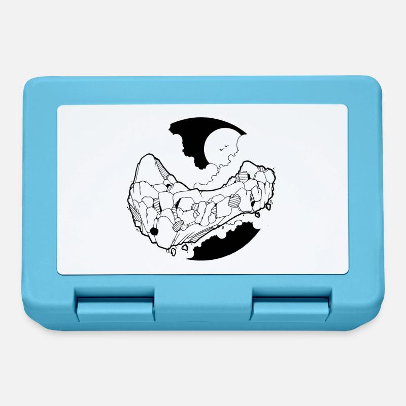 110 - Boîte à goûter - bleu saphir