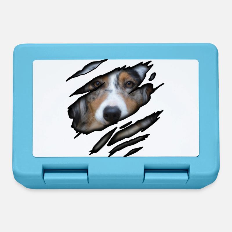 Australian Shepherd in me - Lunchbox - sapphire blue