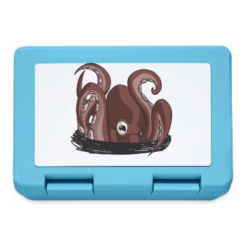 The dawn of the octopus - Lunchbox - sapphire blue - Front