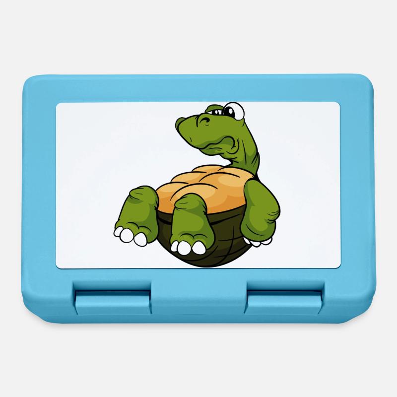 Tortue tortue - Boîte à goûter - bleu saphir