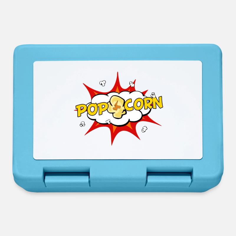 Popcorn Pop Art - Lunchbox - sapphire blue
