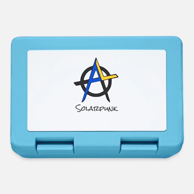 Anarchie - Solarpunk - Brotdose - Saphirblau