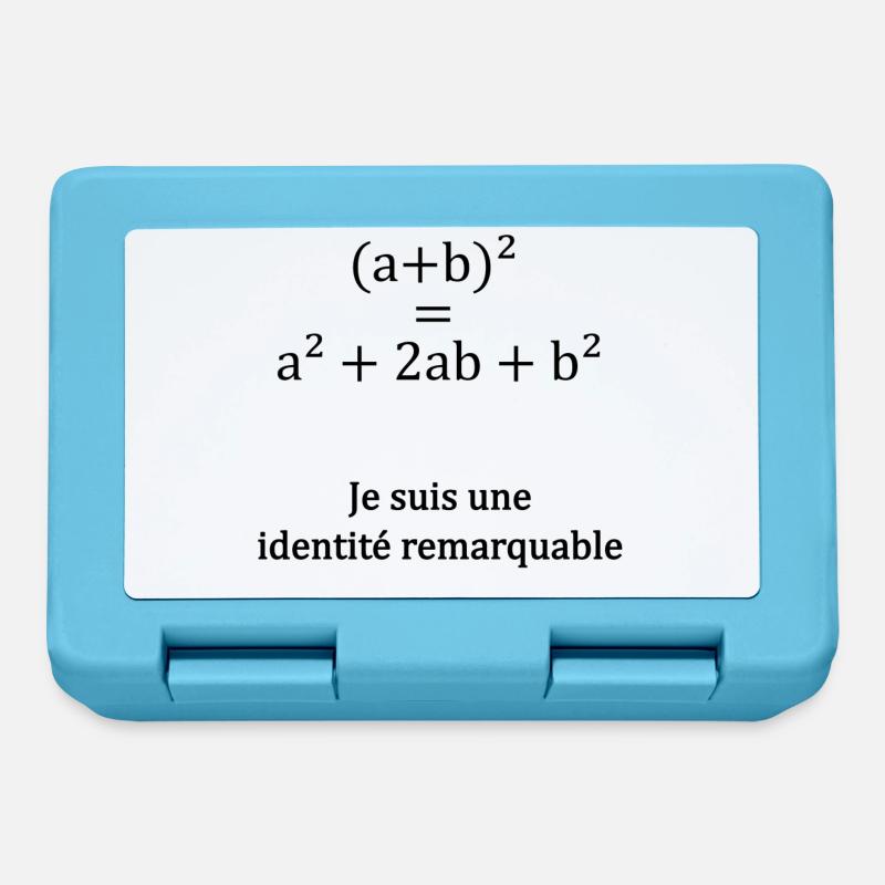 Identité remarquable - Boîte à goûter - bleu saphir