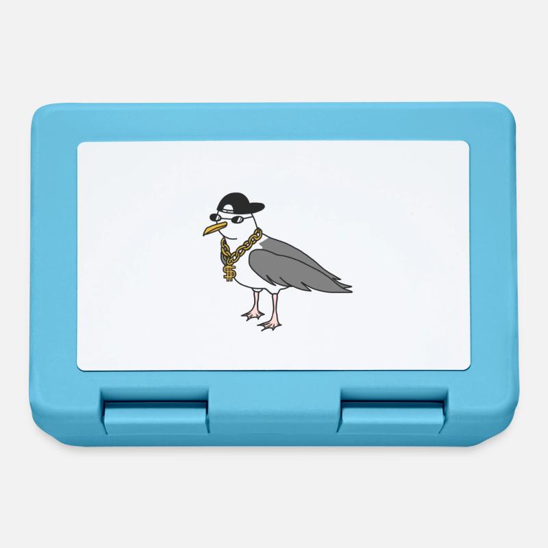 Rappeur mouette - Boîte à goûter - bleu saphir