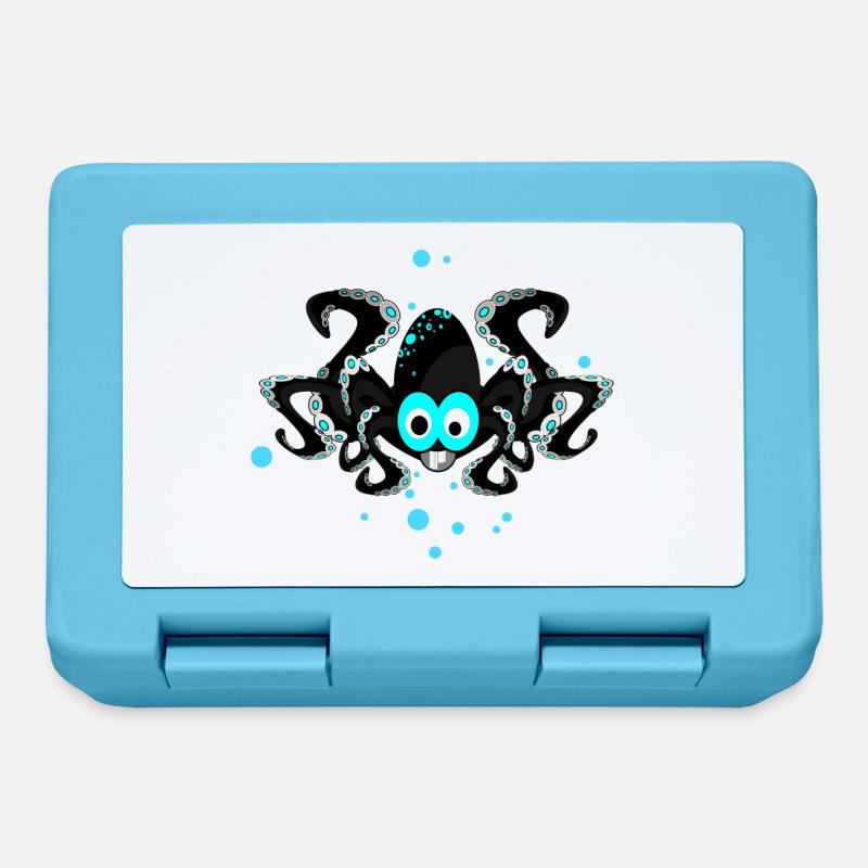 octopus - Brotdose - Saphirblau