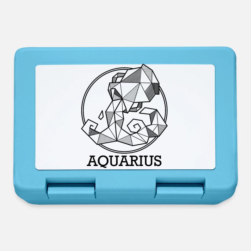 Zodiaque Verseau Cadeau Astro Verseau - Boîte à goûter - bleu saphir