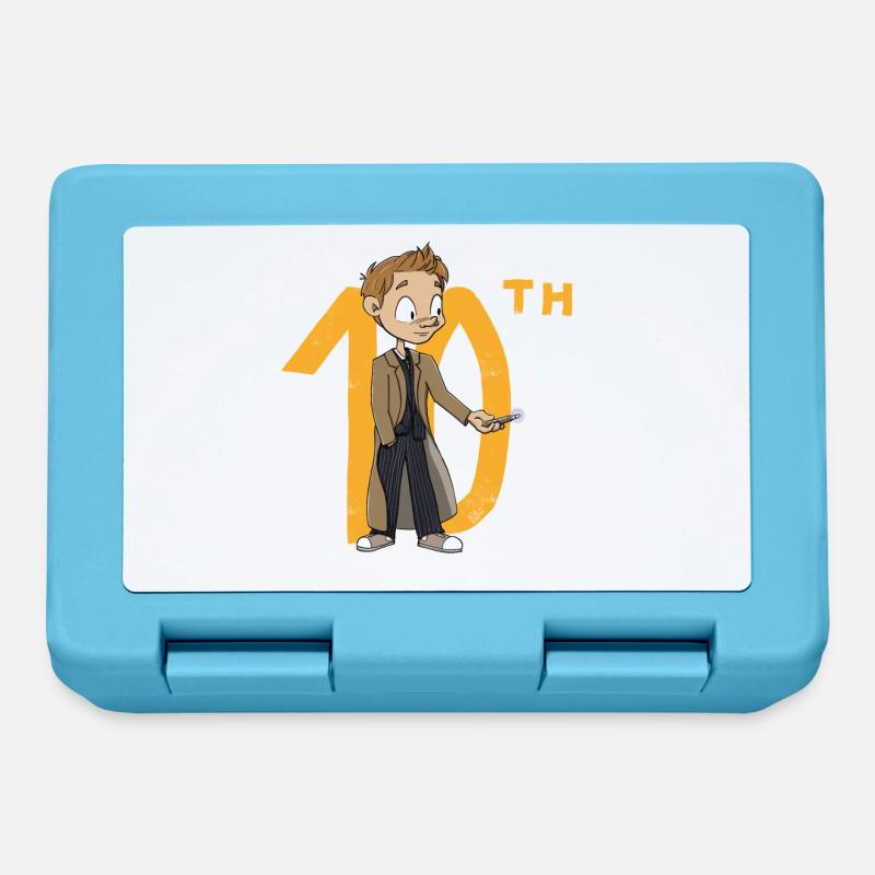 Le 10e Docteur, version chibi - Boîte à goûter - bleu saphir