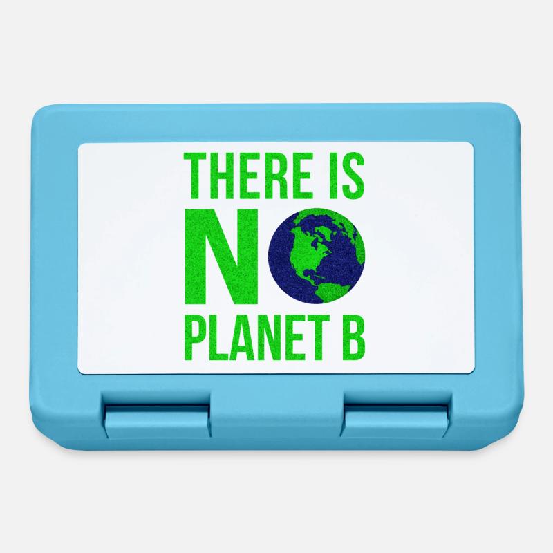 There Is No Planet B - Tag der Erde - Brotdose - Saphirblau