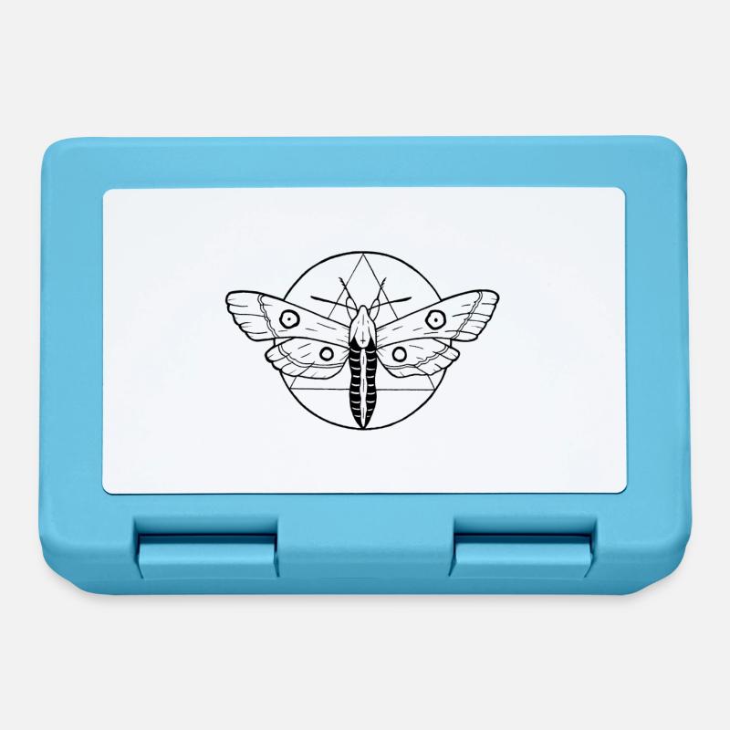 moth - Lunchbox - sapphire blue