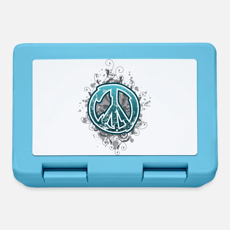 Peace de - Brotdose - Saphirblau