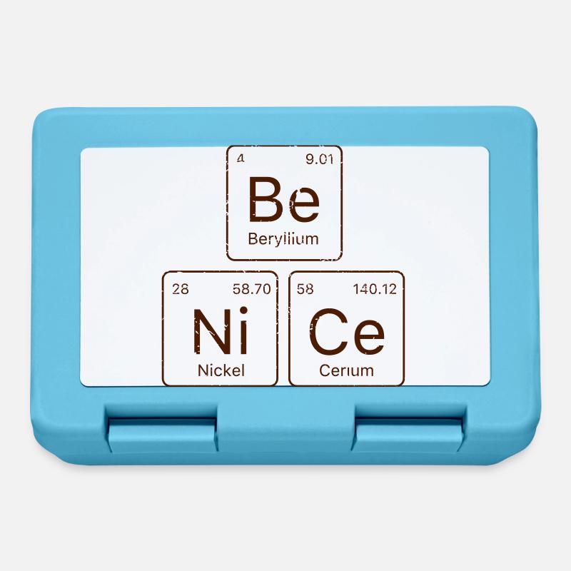 Be NiCe Periodic Table - Lunchbox - sapphire blue