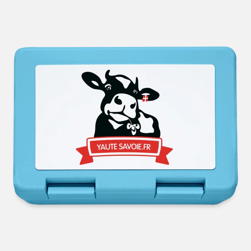 Vache YauteSavoie.fr - Boîte à goûter - bleu saphir