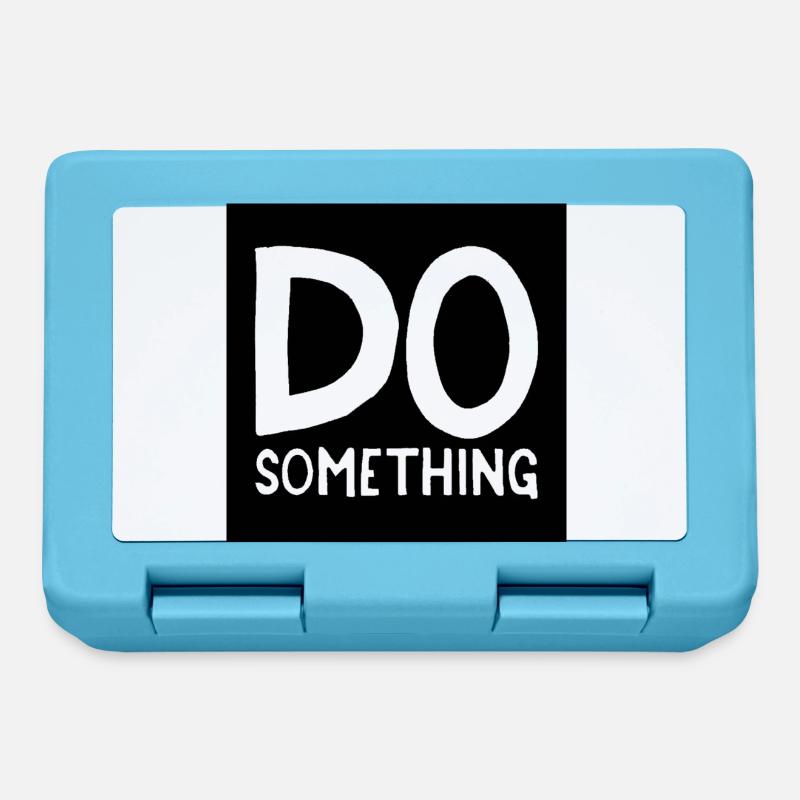 DO something noir transparent - Boîte à goûter - bleu saphir