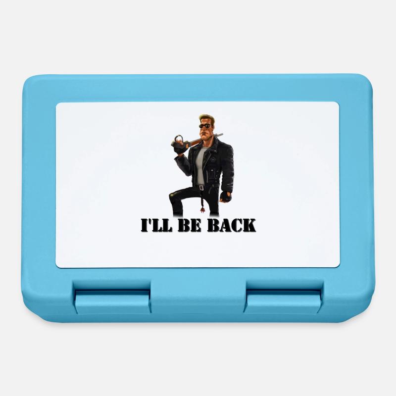 I'll be back - Brotdose - Saphirblau