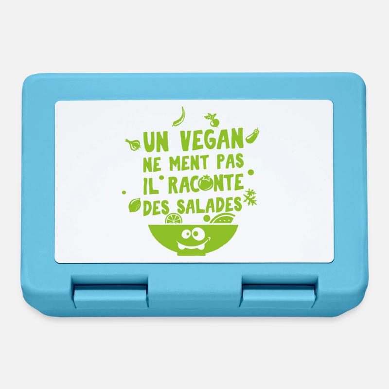 VEGAN - Boîte à goûter - bleu saphir