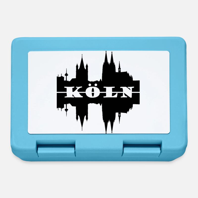 Koeln skyline silhouette - Lunchbox - sapphire blue