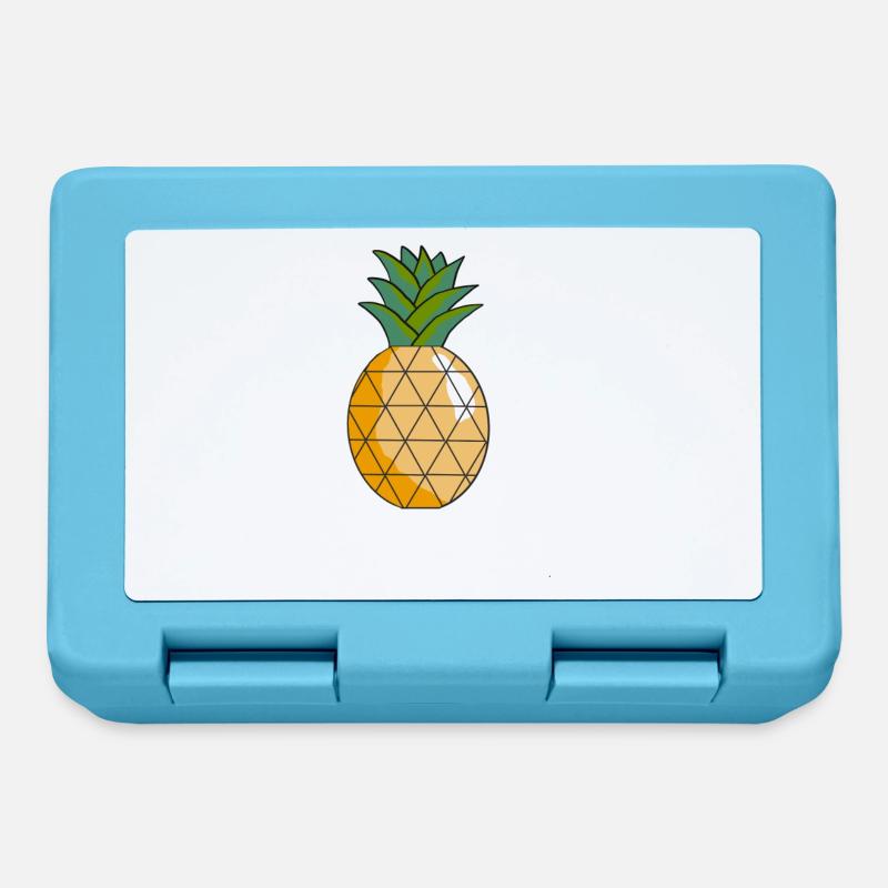 Ananas - Brotdose - Saphirblau