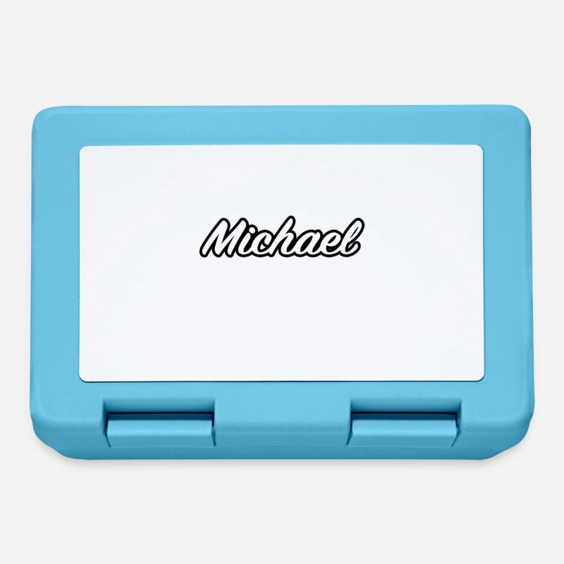 Michael First Name Name Gift Idea - Lunchbox - sapphire blue