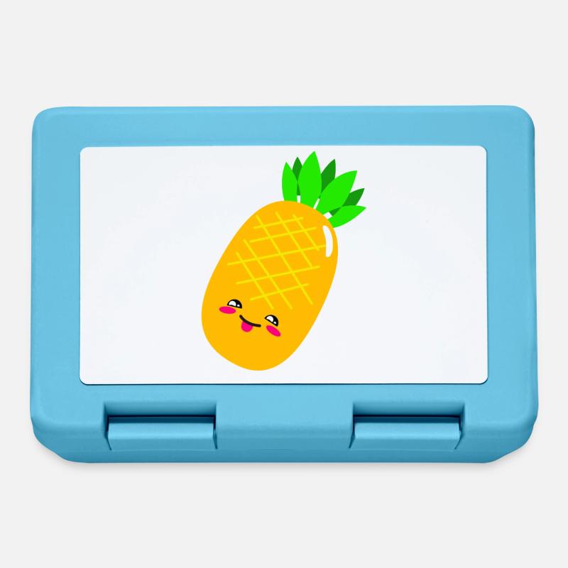 Ananas - Brotdose - Saphirblau