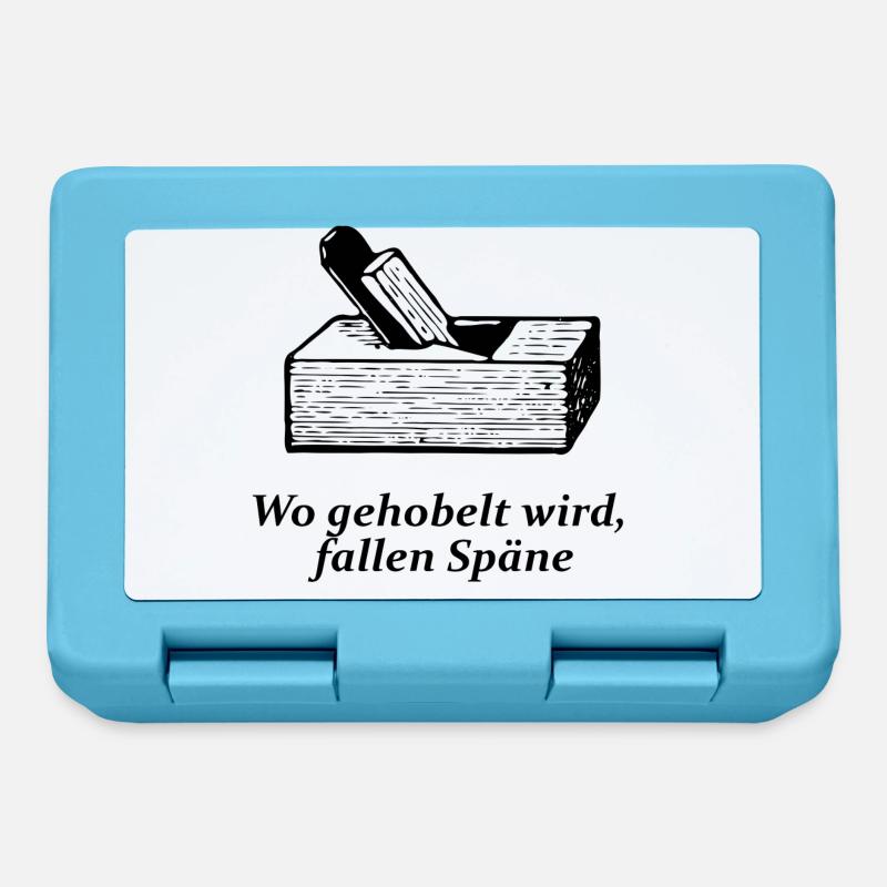 Wo gehobelt wird, fallen Späne - Brotdose - Saphirblau