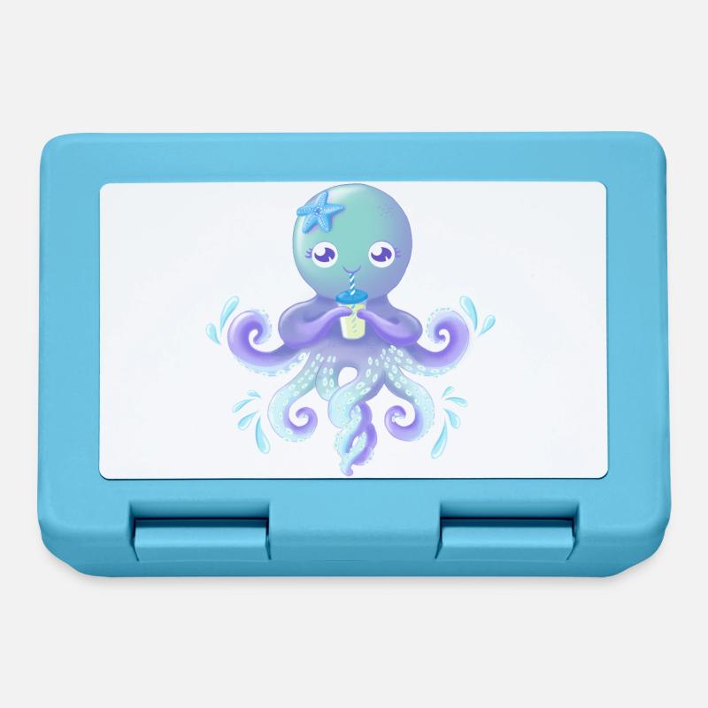 Octopus - Keep it cool - Boîte à goûter - bleu saphir