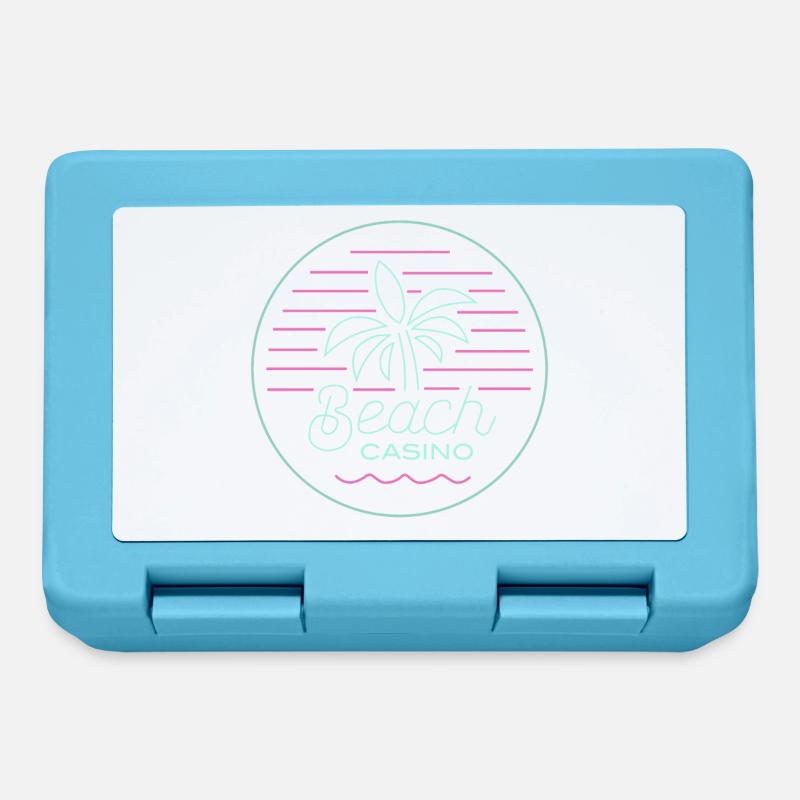 Casino de plage - Boîte à goûter - bleu saphir