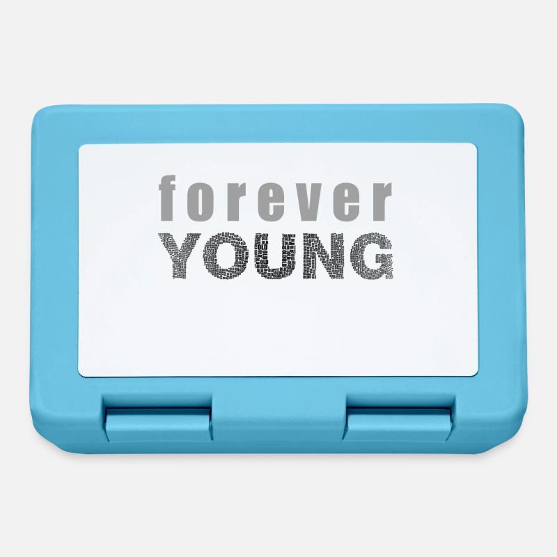 Forever Young éternel cadeau de jeunesse idée - Boîte à goûter - bleu saphir