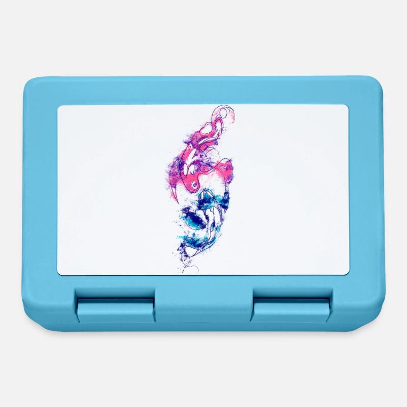 Fische Wasserfarbe Sternzeichen - Brotdose - Saphirblau