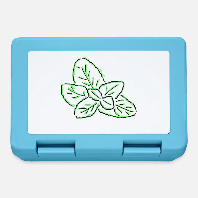 peppermint - Lunchbox - sapphire blue