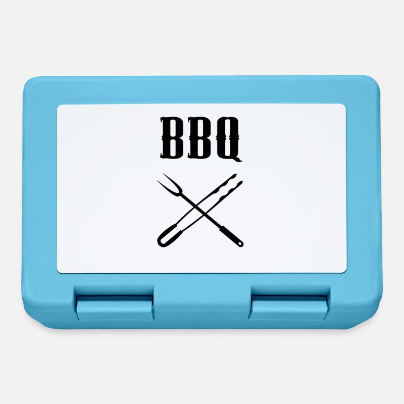BBQ Barbecue Grilling Gift Idea - Lunchbox - sapphire blue