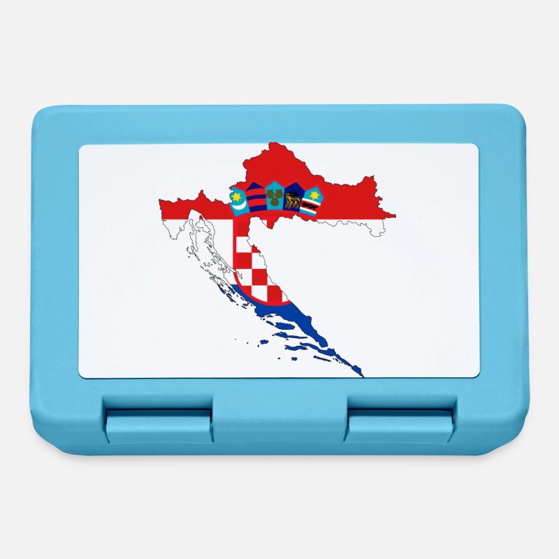 CROATIE - Boîte à goûter - bleu saphir
