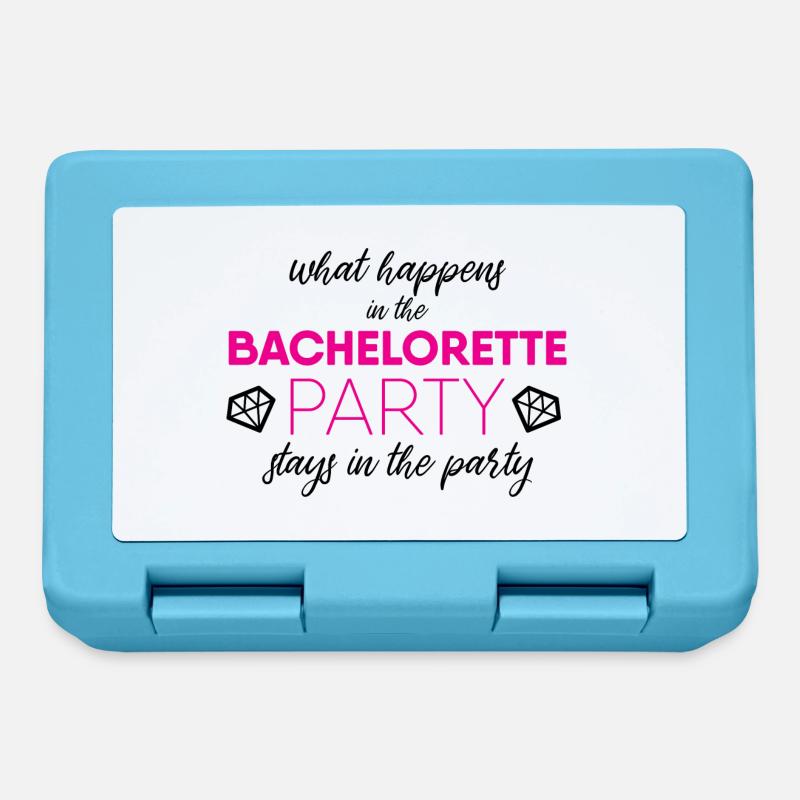 hen night - Lunchbox - sapphire blue