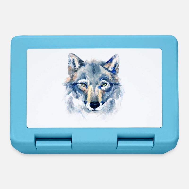Art Wolf - Boîte à goûter - bleu saphir