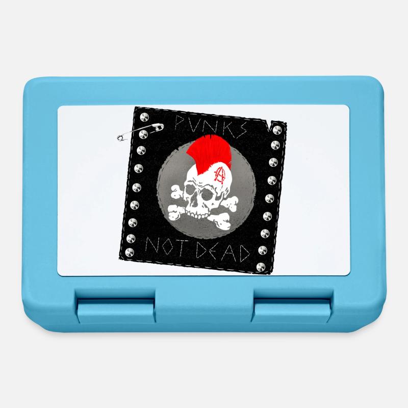 punks not dead patch - Lunchbox - sapphire blue