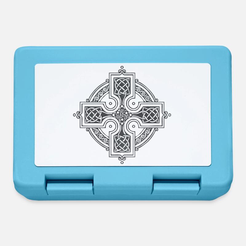 Celtic cross - Lunchbox - sapphire blue