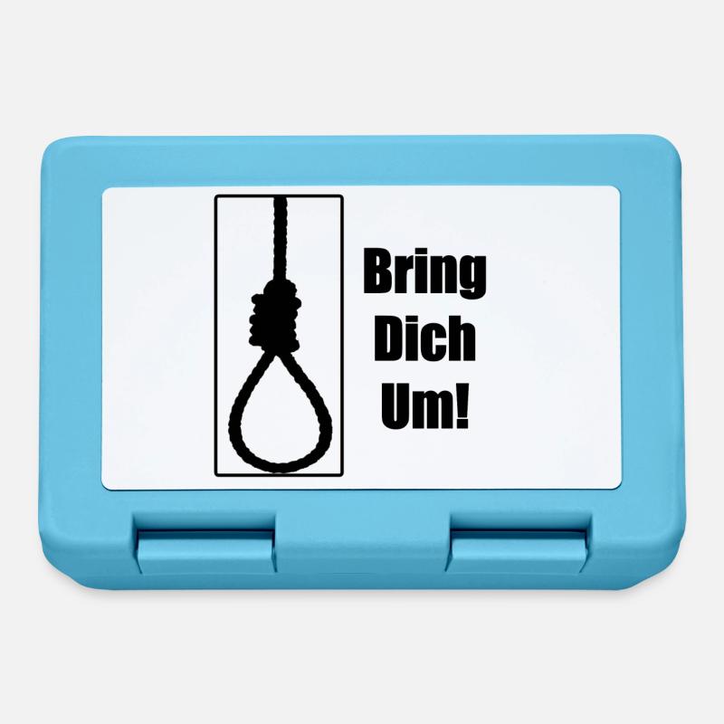 Bring dich um - Brotdose - Saphirblau