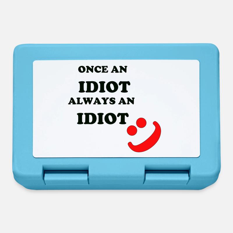 Une fois un idiot - Boîte à goûter - bleu saphir