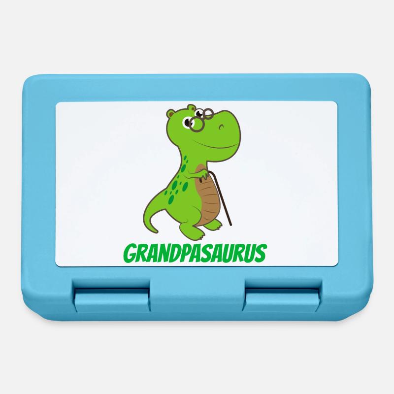 Opasaurus - Geschenkidee - Brotdose - Saphirblau