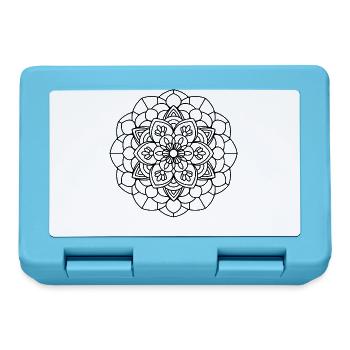 Mandala - Brotdose - Saphirblau - Vorne