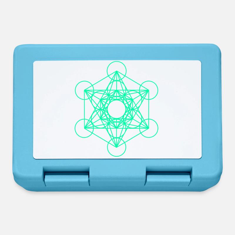 Metatrons Cube 10 - Lunchbox - sapphire blue