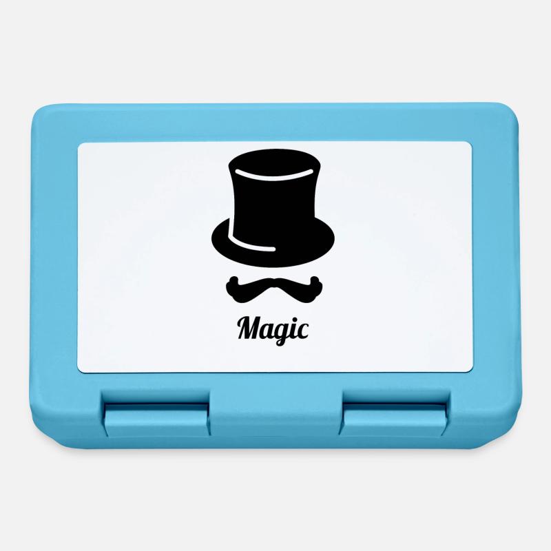 Magicien Magicien Magicien Magicien Magique - Boîte à goûter - bleu saphir