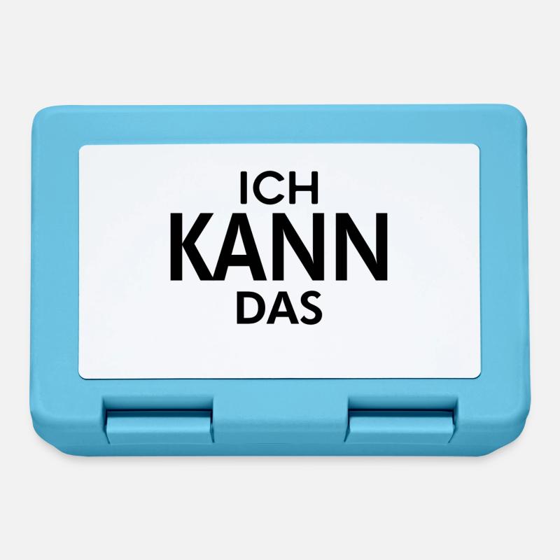 ich kann das MOTIVATION - Brotdose - Saphirblau