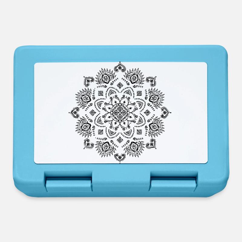Mandala - Boîte à goûter - bleu saphir