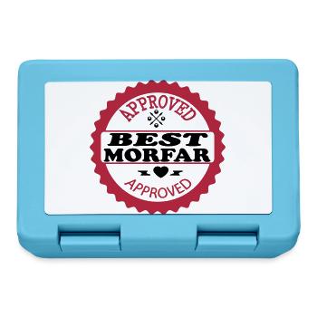Approved best morfar - Brotdose - Saphirblau - Vorne