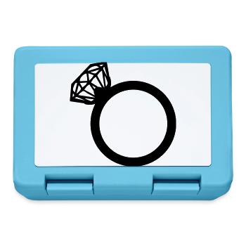 diamond ring - Brotdose - Saphirblau - Vorne